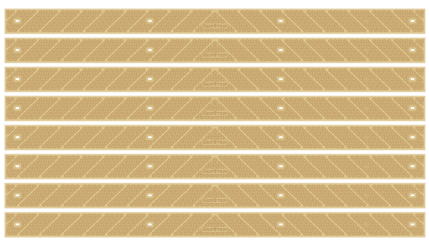 GripStrip 2" x 32" Anti Slip Stair Strips Beige 8 Pack