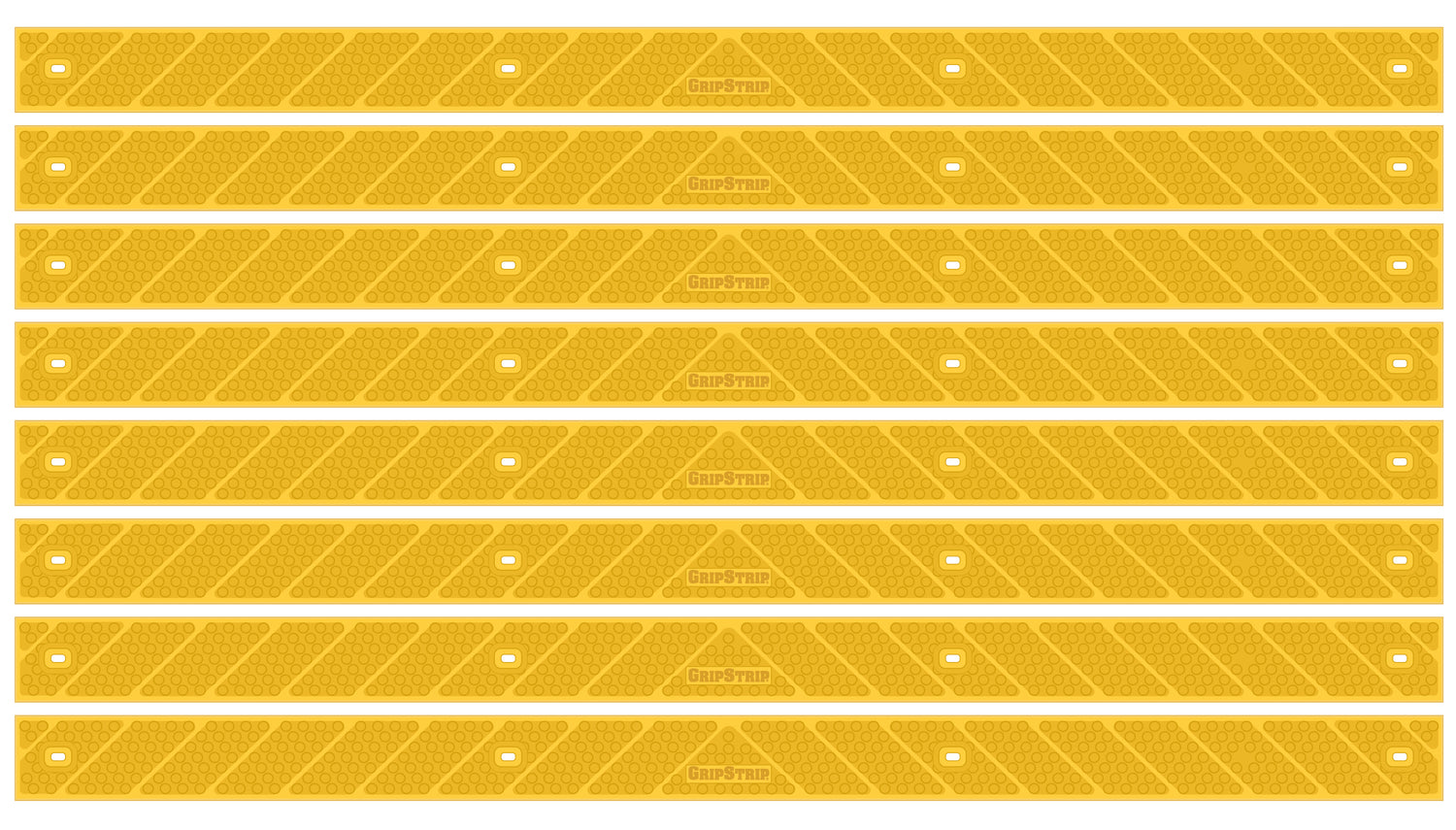 GripStrip 2" x 32" Anti Slip Stair Strips Yellow 8 Pack