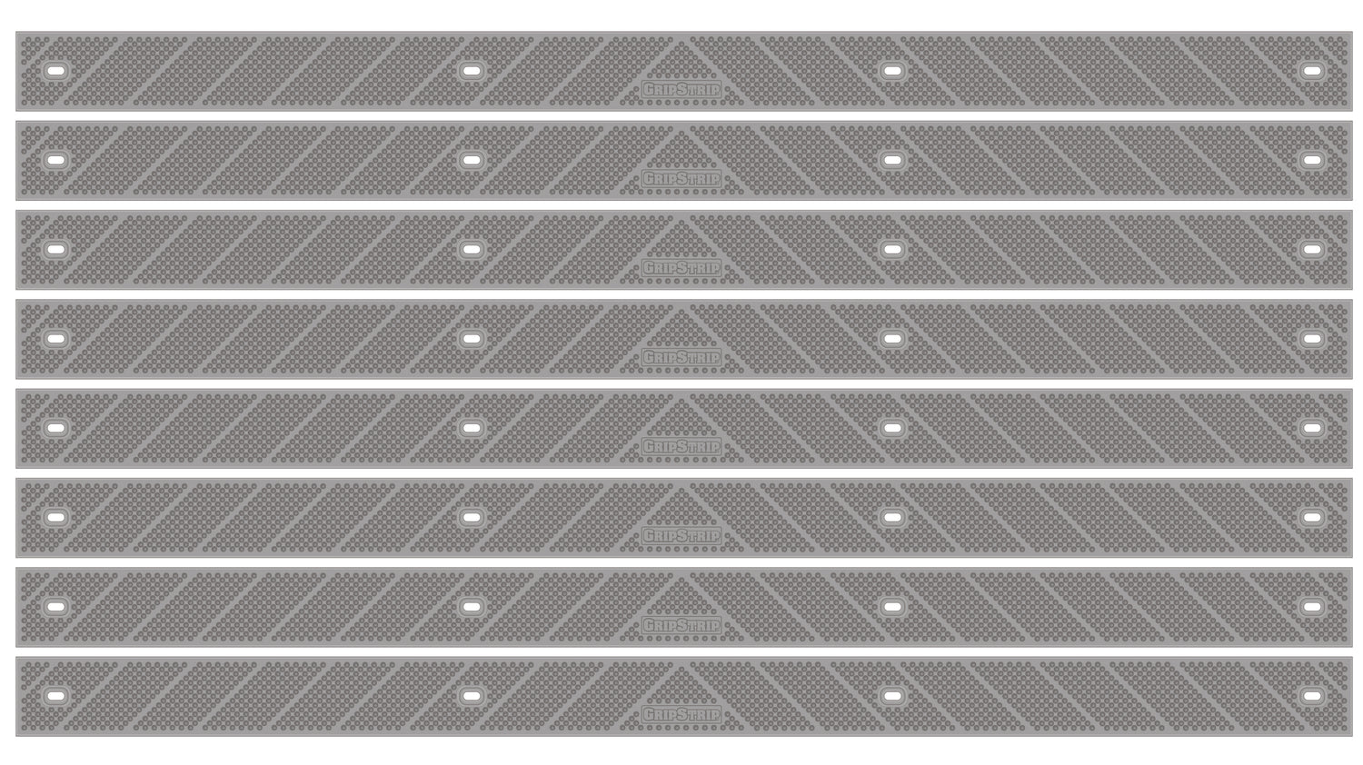 GripStrip 2" x 32" Anti Slip Stair Strips Grey 8 Pack