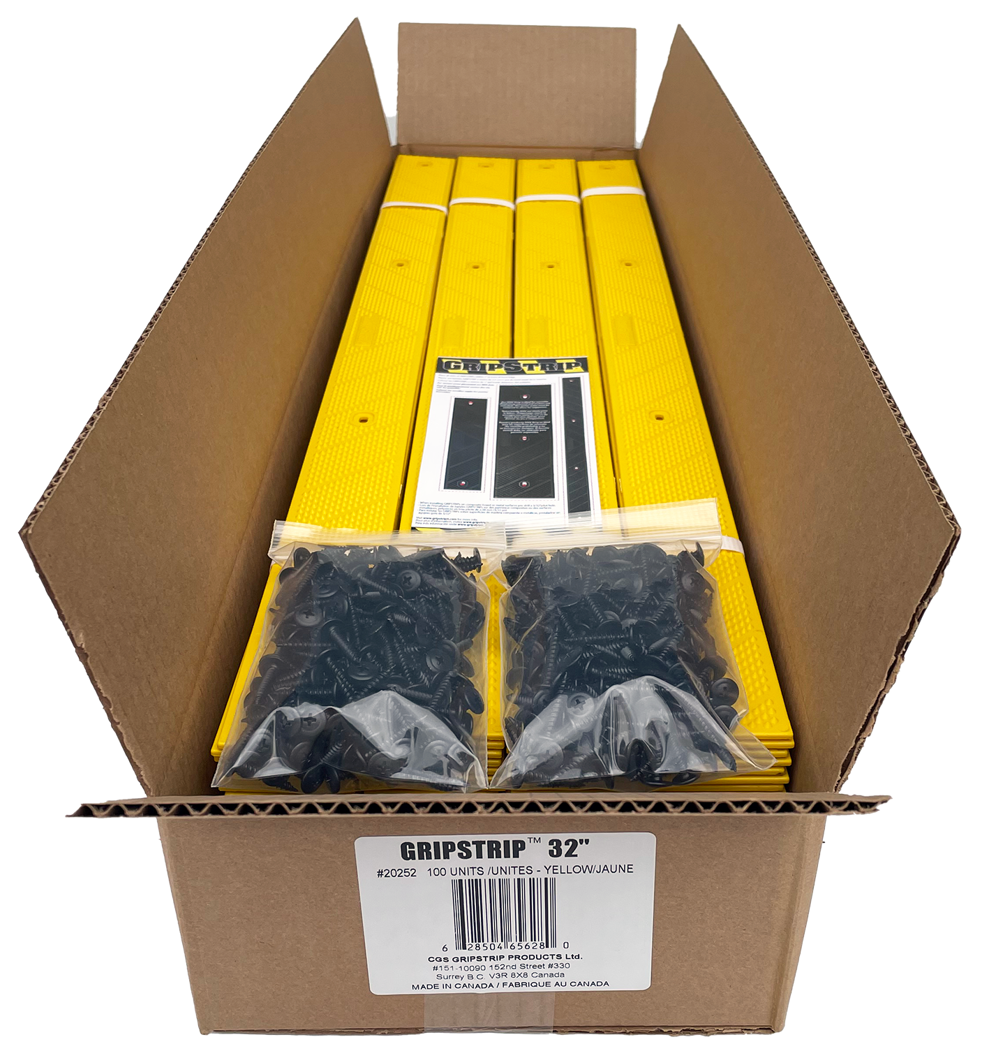 GripStrip 2" x 32" Yellow in Box