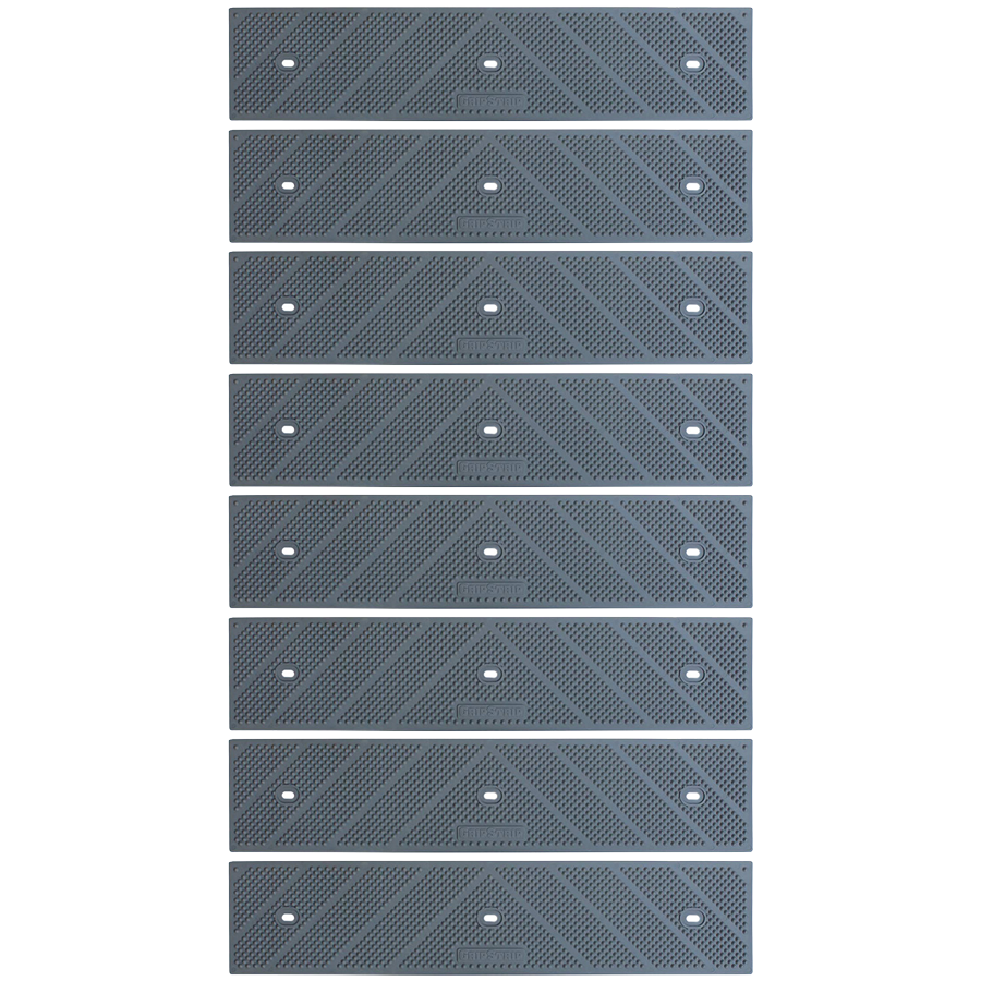 GripStrip Max 3.25" x 15" Grey Anti slip Stair tread Strips screws included 8 Pack