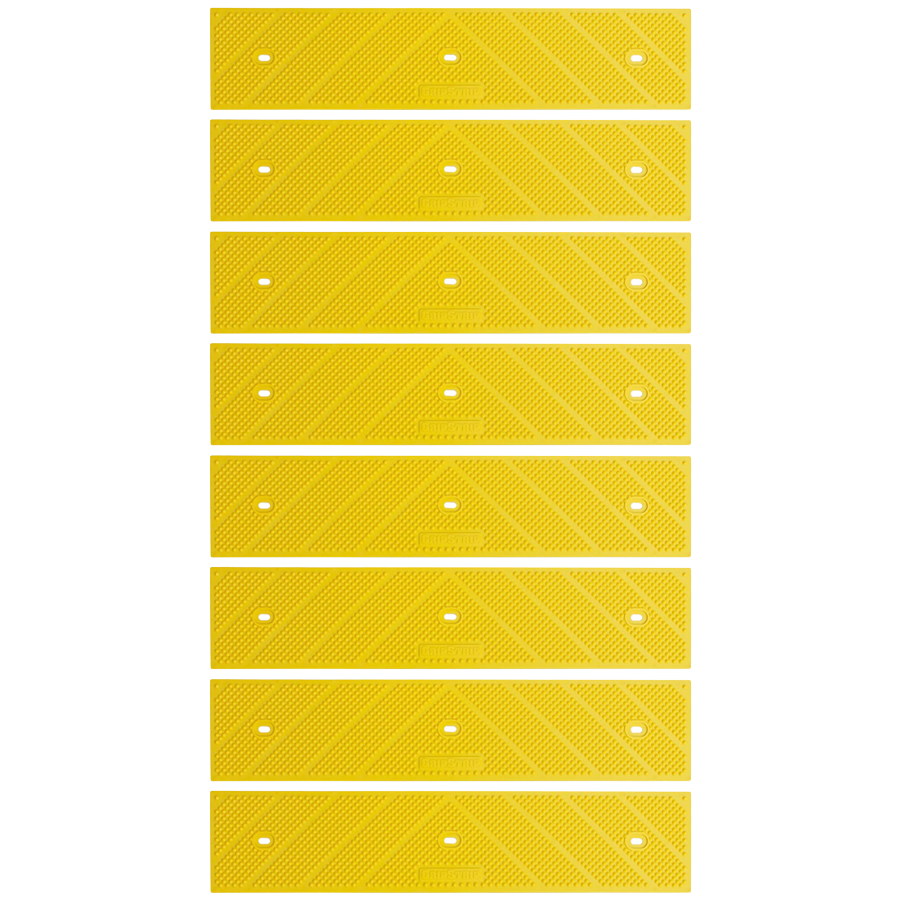 GripStrip Max 3.25" x 15" Yellow Anti slip Stair tread Strips screws included 8 Pack