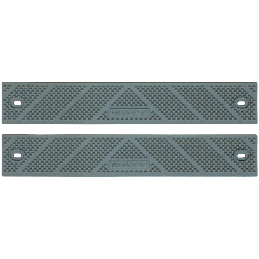GripStrip Extension 2" x 12" Individual Stair Treads Grey 2 Pack screws included
