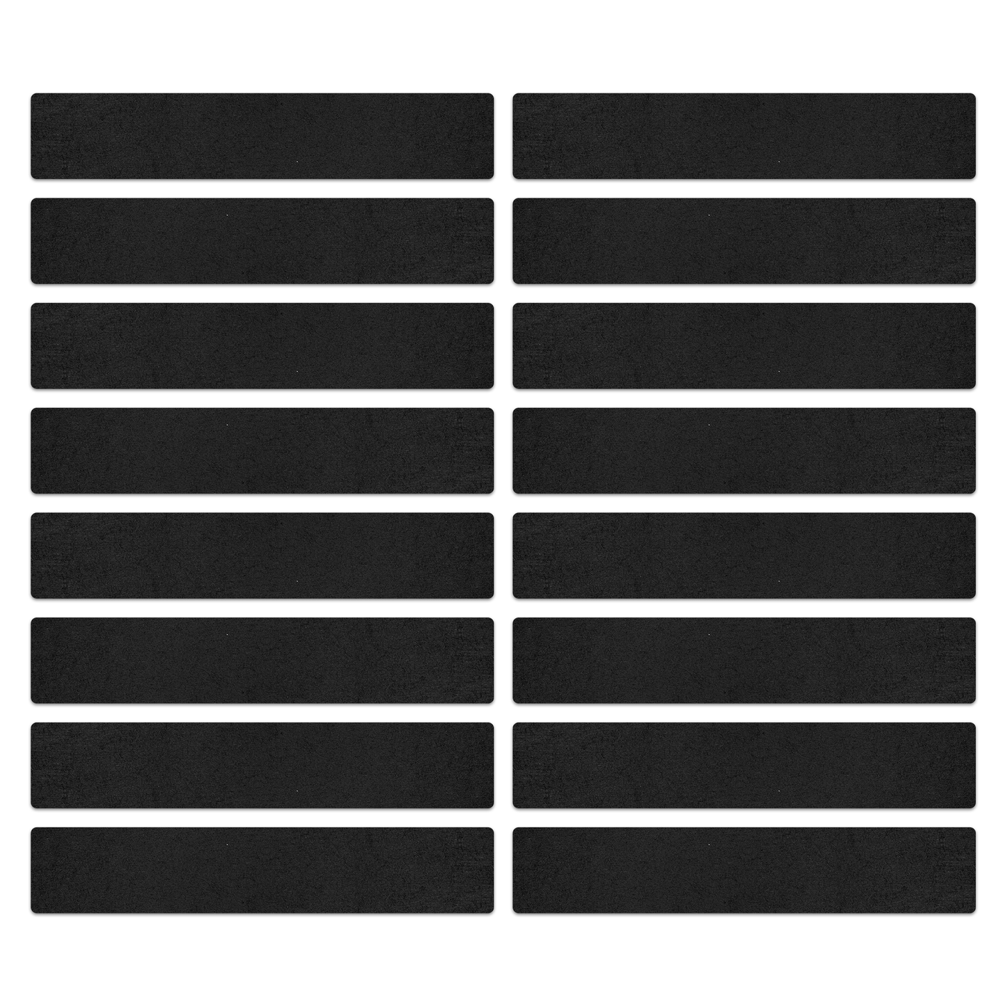 6_x_32_Clear-_16pk Pre-cut Strips Black